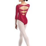 MIRELLA M1023LM WOMEN 3/4 SLEEVE LEOTARD