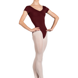 BLOCH L4262 WOMEN GATHER CAP SLEEVE LEOTARD