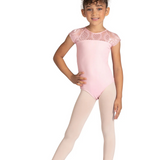 DANSHUZ 24102C GIRLS AUDRA CAP SLEEVE LEOTARD