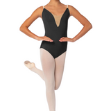 SO DANCA SL22 WOMEN LORETTA PRINCESS SEAM WITH MESH INSER CAMISOLE LEOTARD