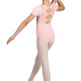 BLOCH M1562C GIRLS BOAT NECK CAP SLEEVE LEOTARD