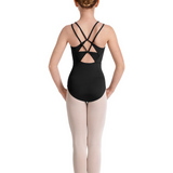 MIRELLA M70004C GIRLS MESH BACK CAMISOLE LEOTARD