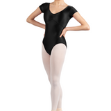 MIRELLA M3117LM WOMEN V-NECK CAP SLEEVE LEOTARD