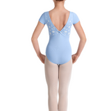 MIRELLA M20005C TWIST BACK CAP SLEEVE LEOTARD