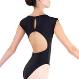 EUROTARD 44491C GIRLS OPEN BACK CAP SLEEVE LEOTARD
