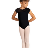 DANSHUZ 24102C GIRLS AUDRA CAP SLEEVE LEOTARD