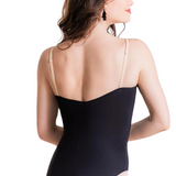 SO DANCA SL22 WOMEN LORETTA PRINCESS SEAM WITH MESH INSER CAMISOLE LEOTARD