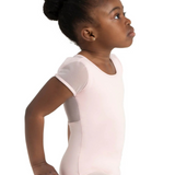 CAPEZIO 11311C GIRLS BACK KEYHOLE PUFF SLEEVE LEOTARD