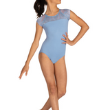 DANSHUZ 24102C GIRLS AUDRA CAP SLEEVE LEOTARD