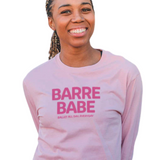 COVET DANCE BB-LS ADULT BARRE BABE LONG SLEEVE BALLERINA CROP TOP