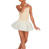 CAPEZIO 3532C GIRLS CAMISOLE LEOTARD WITH CLEAR TRANSITION STRAPS