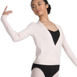 CAPEZIO 11381W LADIES IMPROVED FIT RIBBED KNIT WRAP SWEATER * NEW COLOR