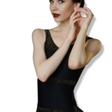 WEAR MOI IPOME WOMEN MICROFIBER DEPP V-SHAPE TANK LEOTARD