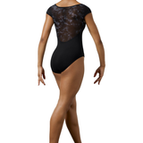 MIRELLA M5098LM LADIES BOAT NECK CAP SLEEVE LEOTARD