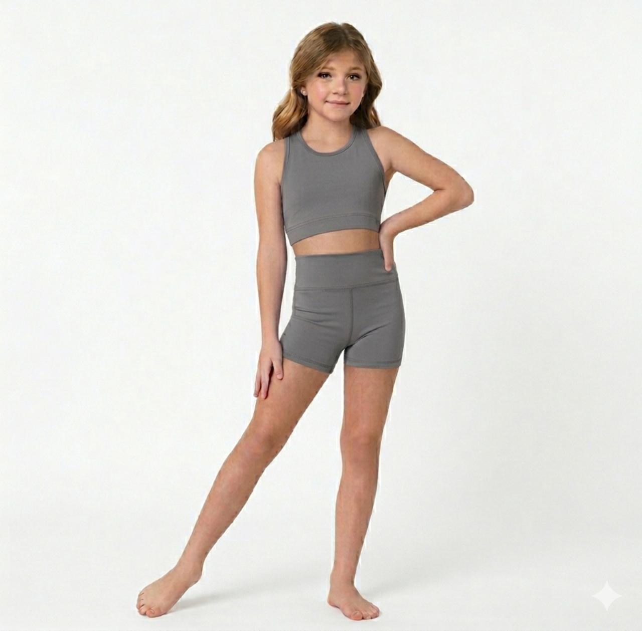 GIRLS HIGH WAIST SHORT-DANSHUZ