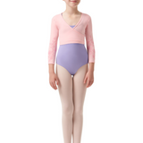 BLOCH CZ0516 GIRLS BEA MESH BACK WRAP TOP