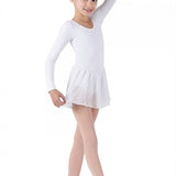 BLOCH CL5309 GIRLS LONG SLEEVE SKIRTED LEOTARD