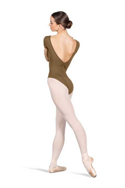 BLOCH L4262 WOMEN GATHER CAP SLEEVE LEOTARD