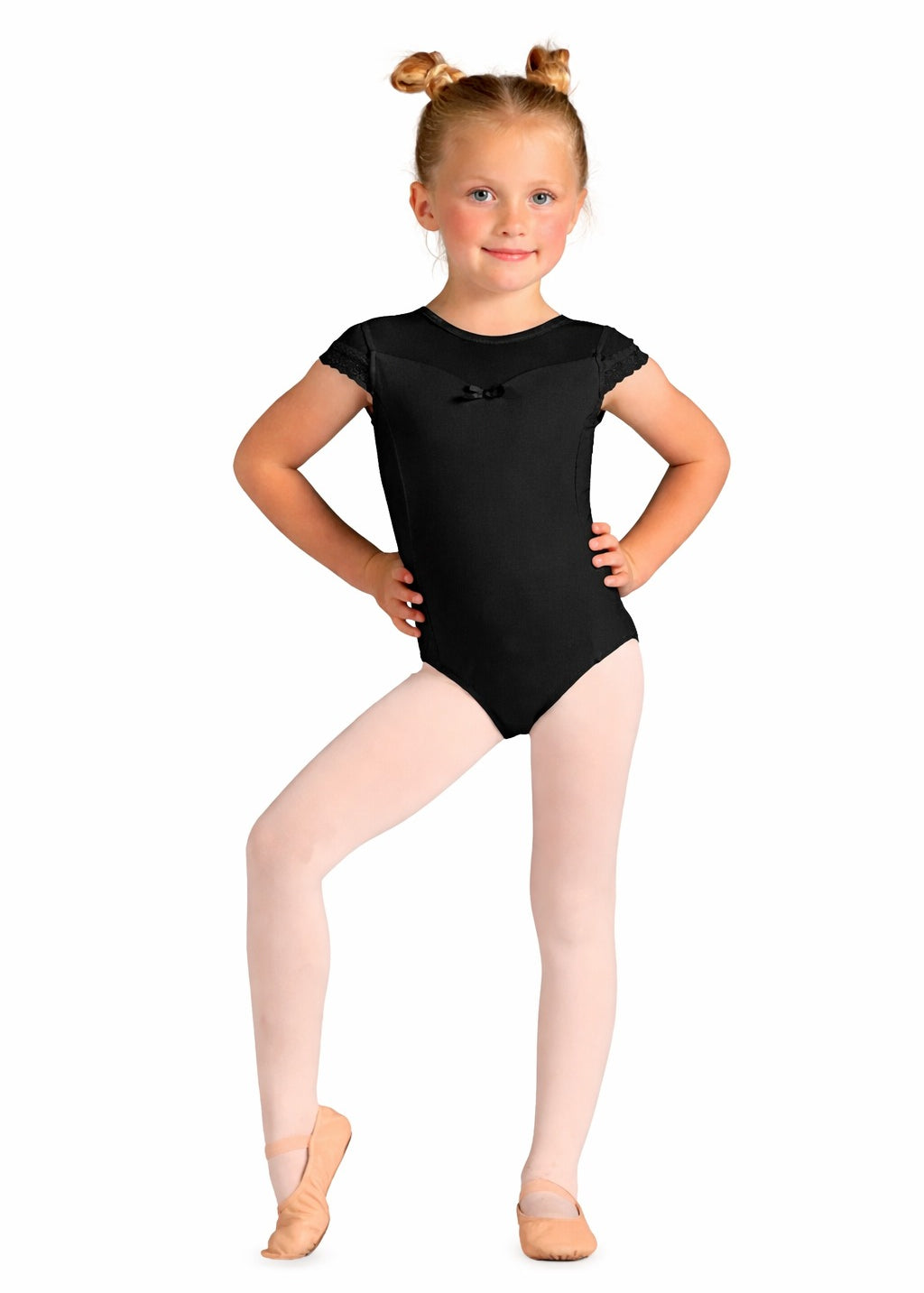 GIRLS SCARLETT CAP SLEEVE LEOTARD-DANSHUZ