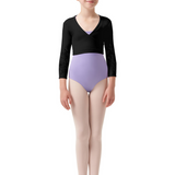 BLOCH CZ0516 GIRLS BEA MESH BACK WRAP TOP