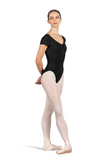 BLOCH L4262 WOMEN GATHER CAP SLEEVE LEOTARD