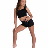 HI-WAIST BOOTY SHORT LENGTH-DANSHUZ