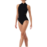 BLOCH L0555B WOMEN CELESTE ZIP FRONT HALTER LEOTARD