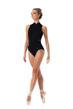 BLOCH L0555B WOMEN CELESTE ZIP FRONT HALTER LEOTARD