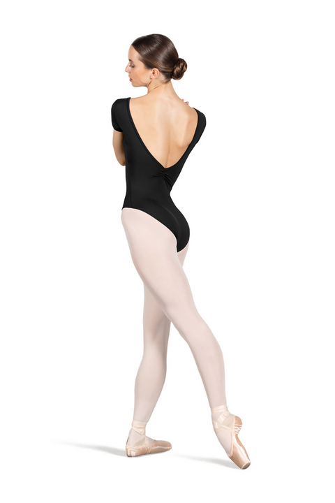 BLOCH L4262 WOMEN GATHER CAP SLEEVE LEOTARD