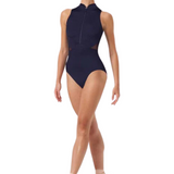 BLOCH L0555B WOMEN CELESTE ZIP FRONT HALTER LEOTARD