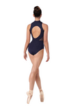 BLOCH L0555B WOMEN CELESTE ZIP FRONT HALTER LEOTARD