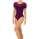 BLOCH L3392 VIENNA BACK SHORT SLEEVE LEOTARD