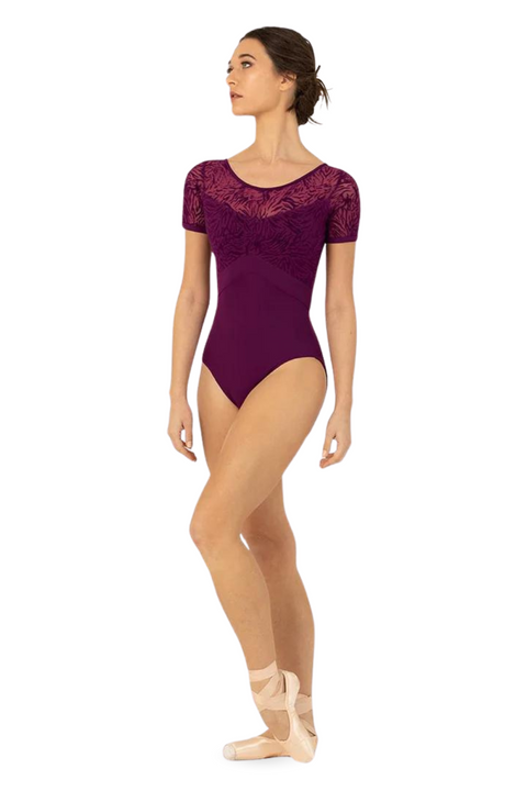 BLOCH L3392 VIENNA BACK SHORT SLEEVE LEOTARD