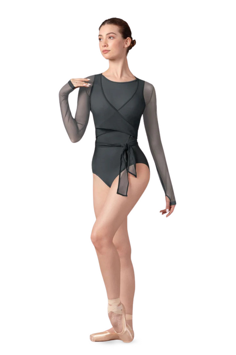BLOCH Z8459 WOMEN BETHAN MESH WRAP TOP