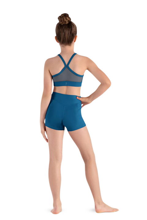 BLOCH CR8464 GIRLS NICOLIA V-FRONT SHORTS