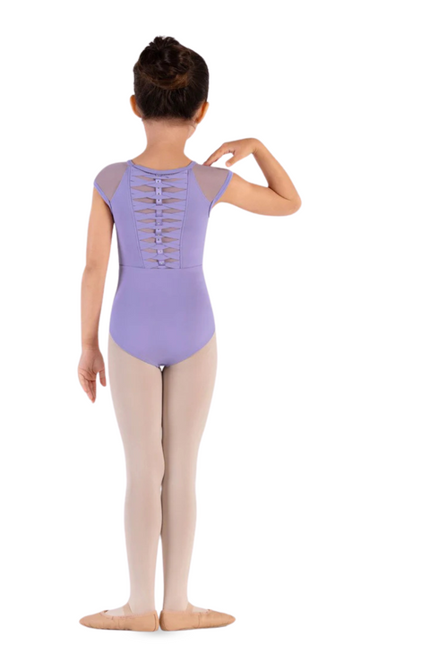 BLOCH CL9282 GIRLS RAFIE MESH BACK LEOTARD
