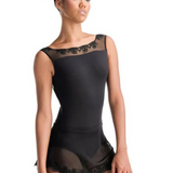 BALLET ROSA IVY WOMEN EMBROIDRED HEM MESH PULL ON SKIRT