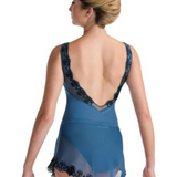 BALLET ROSA IVY WOMEN EMBROIDRED HEM MESH PULL ON SKIRT
