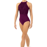 BLOCH L1085 WOMEN KAYLA MESH BODICE OPEN HALTER LEOTARD