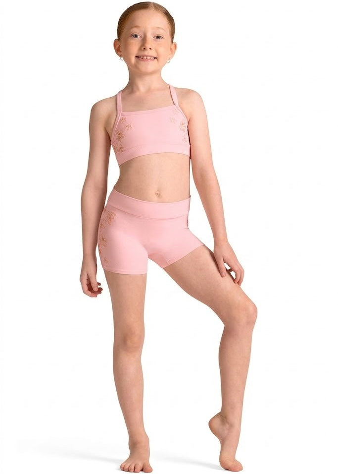 BLOCH CR90012 GIRLS ALEXANDRA FLORAL SHORT