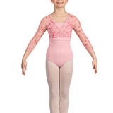 BLOCH CZ5216 GIRLS ISOBEL PRINT WRAP TOP