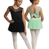 DANSHUZ 23201C GIRLS SKYE CAP SLEEVE SKIRTED DRESS