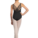 MIRELLA M1248C GIRLS V-NECK CAMISOLE LEOTARD