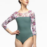 ELEVE DANCEWEAR GIRLS TRI LONG SLEEVE LEOTARD