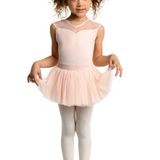 DANSHUZ 23201C GIRLS SKYE CAP SLEEVE SKIRTED DRESS