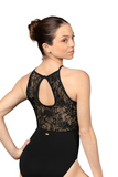 MIRELLA M3120LM WOMEN LACE HALTER LEOTARD