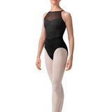 M40001LM WOMEN STRIPE HALTER LEOTARD-MIRELLA