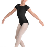 M20005C TWIST BACK CAP SLEEVE LEOTARD-MIRELLA