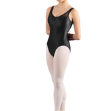 M3119LM WOMEN V-NECK TANK LEOTARD -MIRELLA