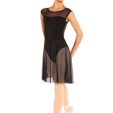 EUROTARD 06121-WOMEN HIGH LOW PULL ON MINI BALLET SKIRT